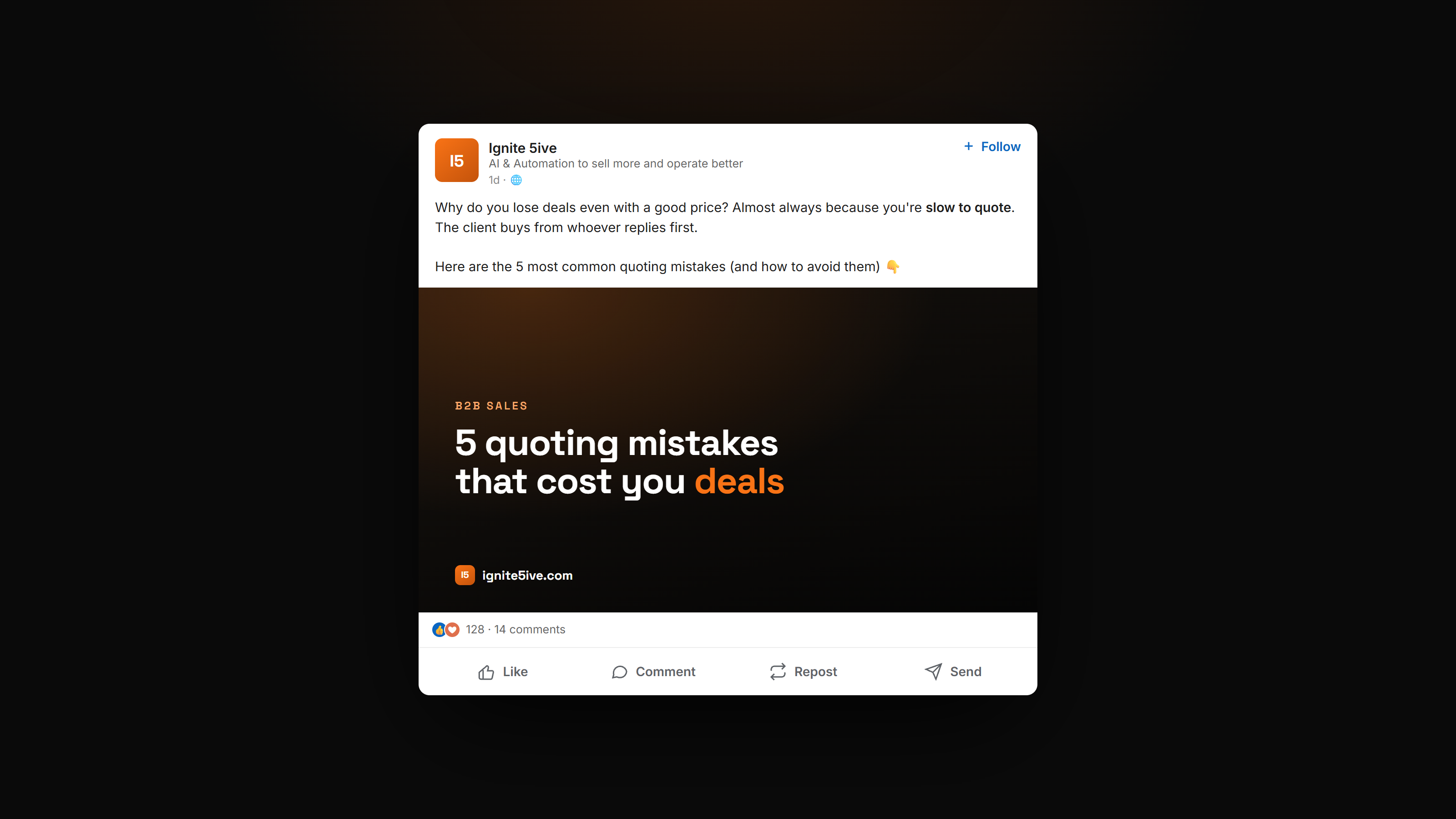 LinkedIn post